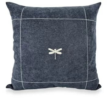 imagem de Almofada Viscose Libélula Bordado Fino 52x52cm 980-23 - Catran