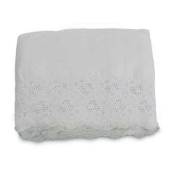 Babado/Saia Solteiro 300 Fios Richezza Branco