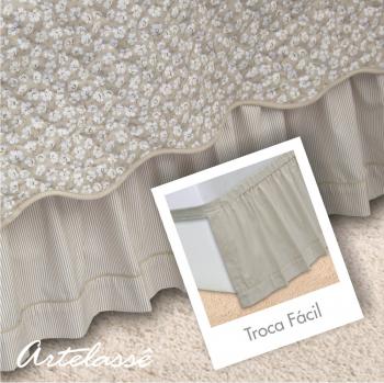 imagem de Babado/Saia Solteiro King Gorgurinho Troca Fcil Liso - Artelass