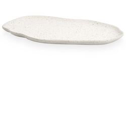 Bandeja Decorativa Cerâmica 17558 Branca