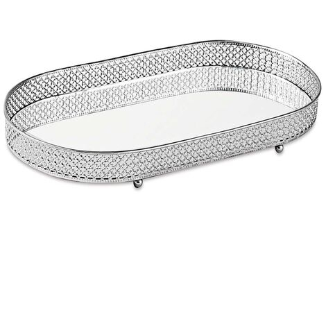 imagem do produto Bandeja Decorativa Oval Metal 12249 Grande - Catran