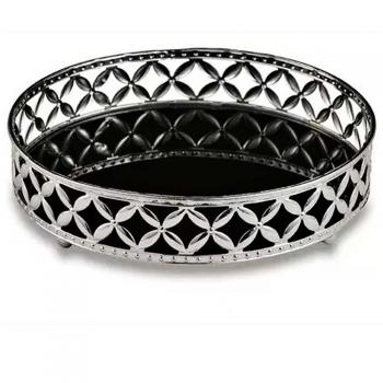 imagem de Bandeja Decorativa Redonda Metal 11406 Grande - Catran