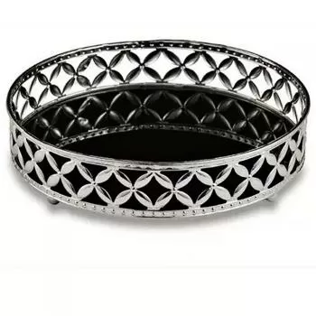 imagem de Bandeja Decorativa Redonda Metal 11406 Grande - Catran