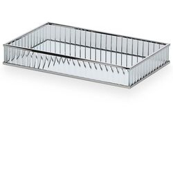 Bandeja Decorativa Vidro 19586 Prateado