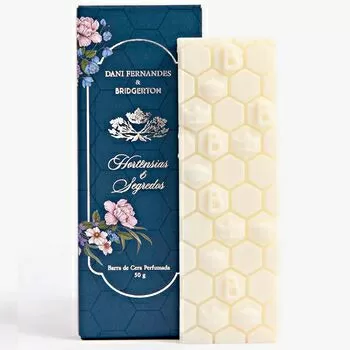 imagem de Barra de Cera Perfumada Bridgerton Hortênsias e Segredos 50g - Dani Fernandes