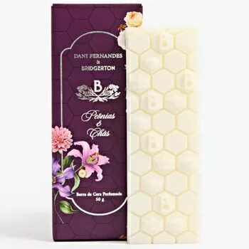 imagem de Barra de Cera Perfumada Bridgerton Peônias e Chás 50g - Dani Fernandes