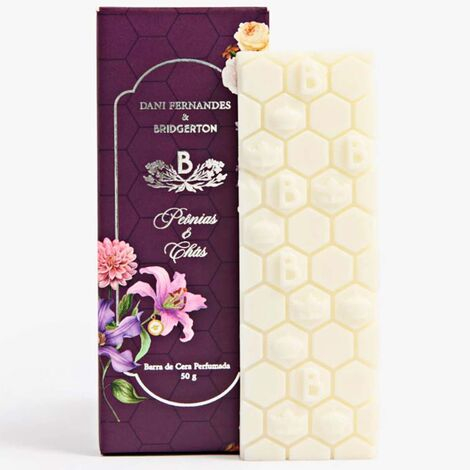 imagem do produto Barra de Cera Perfumada Bridgerton Pe�nias e Ch�s 50g - Dani Fernandes
