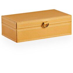 Caixa Decorativa Lisa 13725 Pequena Amarela