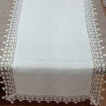 imagem de Caminho de Mesa Quadrado 90x90cm 9018 - Rafimex