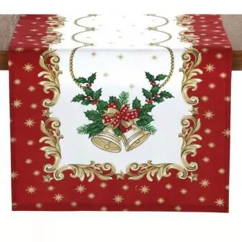 imagem de Caminho de Mesa Retangular 35x100cm Athenas Natal 107 - Dohler