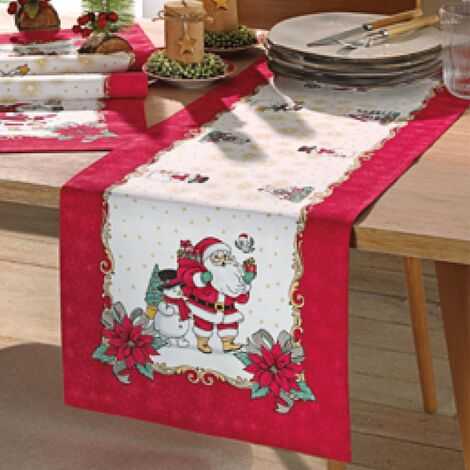 imagem do produto Caminho de Mesa Retangular 35x100cm Athenas Natal 119 - Dohler