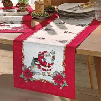 imagem de Caminho de Mesa Retangular 35x100cm Athenas Natal 119 - Dohler