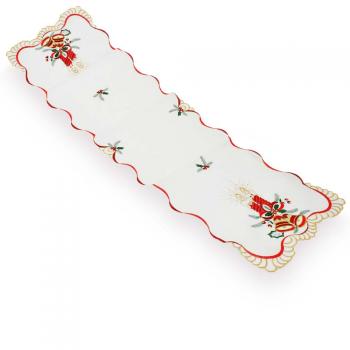 imagem de Caminho de Mesa Retangular 40x135cm Natal 12C46 - Rafimex