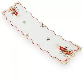 imagem de Caminho de Mesa Retangular 40x135cm Natal 12C46 - Rafimex