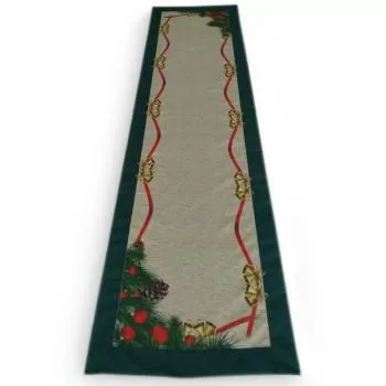 imagem de Caminho de Mesa Retangular 40x150cm Natal Sublimado - Catran