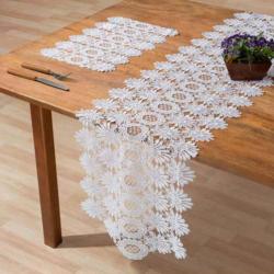 Caminho de Mesa Retangular 40x170cm 2224 Branco