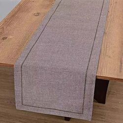 Caminho de Mesa Retangular 40x180cm Glamour Liso Taupe