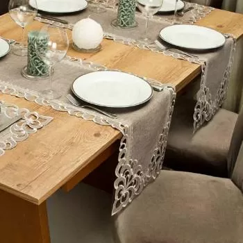 imagem de Caminho de Mesa Retangular 40x180cm Rechilie - Catran