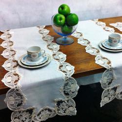 Caminho de Mesa Retangular 40x220cm 81201 Branco