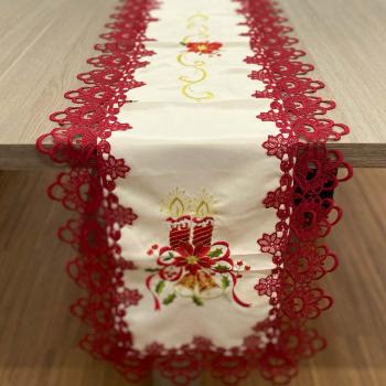 imagem de Caminho de Mesa Retangular 40x225cm Natal 103 - Rafimex