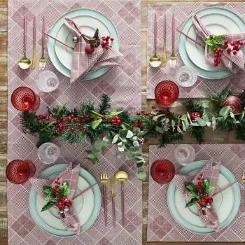 imagem de Caminho de Mesa Retangular 50x150cm Panamá Dublin - Naturalle Fashion