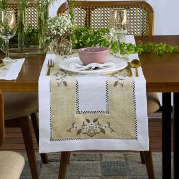 imagem de Caminho de Mesa Retangular �gata 40x140cm - Catran