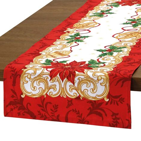 imagem do produto Caminho de Mesa Retangular Athenas Natal 110 35x100cm - Dohler