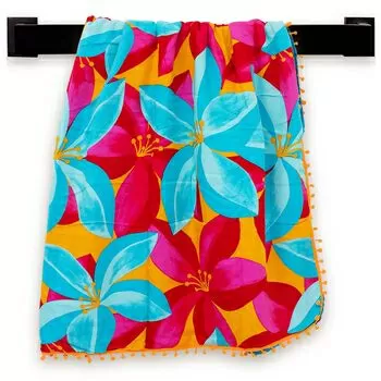 imagem de Canga Toalha de Praia Estampada Floral - Catran