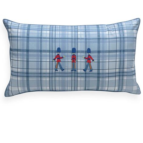 imagem do produto Capa de Almofada Bordada Mini London 35x60cm - Naturalle Fashion