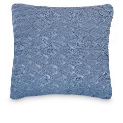 Capa de Almofada Decorativa Tricot GR01 45x45cm Azul Claro