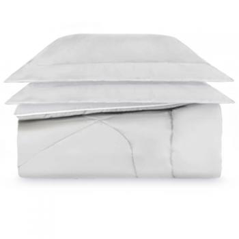 Capa de Edredom (Duvet) King com Fronhas 300 Fios Constantine Branca