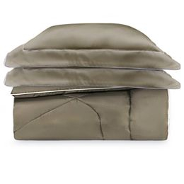 Capa de Edredom (Duvet) Queen com Fronhas 300 Fios Constantine Bege