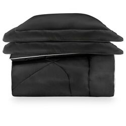 Capa de Edredom (Duvet) Queen com Fronhas 300 Fios Constantine Preta