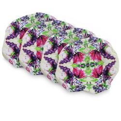 Capa Sousplat Redondo 37cm Kit 4 peças Sublimação 31 Estampado