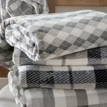 imagem de Cobertor Casal 280g Blanket Vintage 300 Argile - Kacyumara