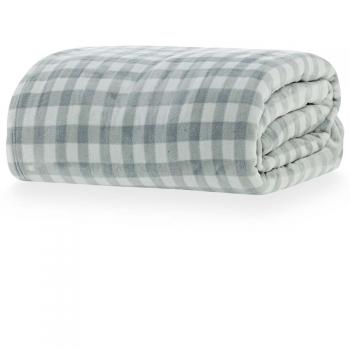 imagem de Cobertor Casal 280g Blanket Vintage 300 Vichy - Kacyumara