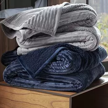 imagem de Cobertor Casal 380g Sherpa Flannel Blanket Lugano - Kacyumara