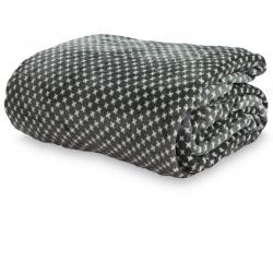 imagem de Cobertor Casal Flannel Loft Estampado Ponto Cruz - Camesa
