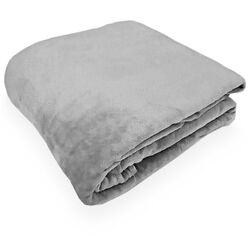 Cobertor Casal Toque de Seda NC Liso Prata