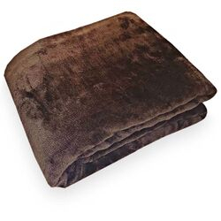 Cobertor Casal Toque de Seda NC Liso Chocolate