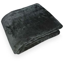 Cobertor Casal Toque de Seda NC Liso Chumbo