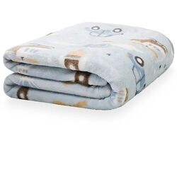 Cobertor Infantil Flannel 300g Carros Azul