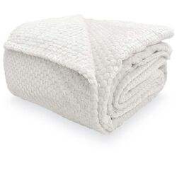 Cobertor Queen Comfort Colmeia Branco