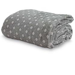 imagem de Cobertor Queen Flannel Loft Estampado Losango - Camesa