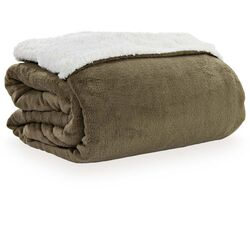 Cobertor Queen Microfibra Plush Liso Sherpa Chocolate