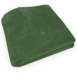 Cobertor Queen Toque de Seda NC Liso Verde Oliva
