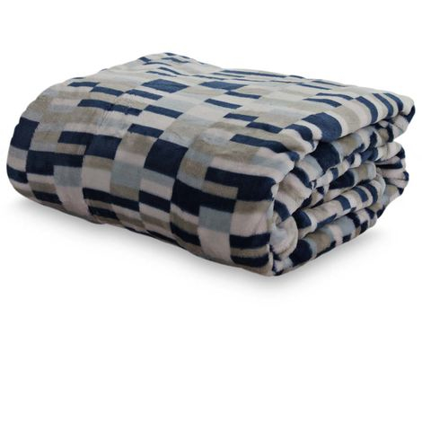 imagem do produto Cobertor Solteiro Flannel Loft Estampado Geomtrico - Camesa