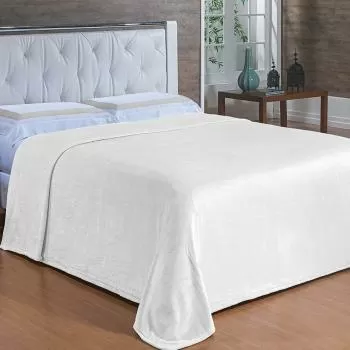 imagem de Cobertor Solteiro Toque de Seda NC Liso - Niazitex