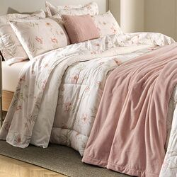 Colcha Casal 160 Fios Mai Estampada