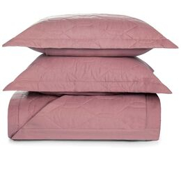 Colcha Casal 180 Fios Liss Rosa